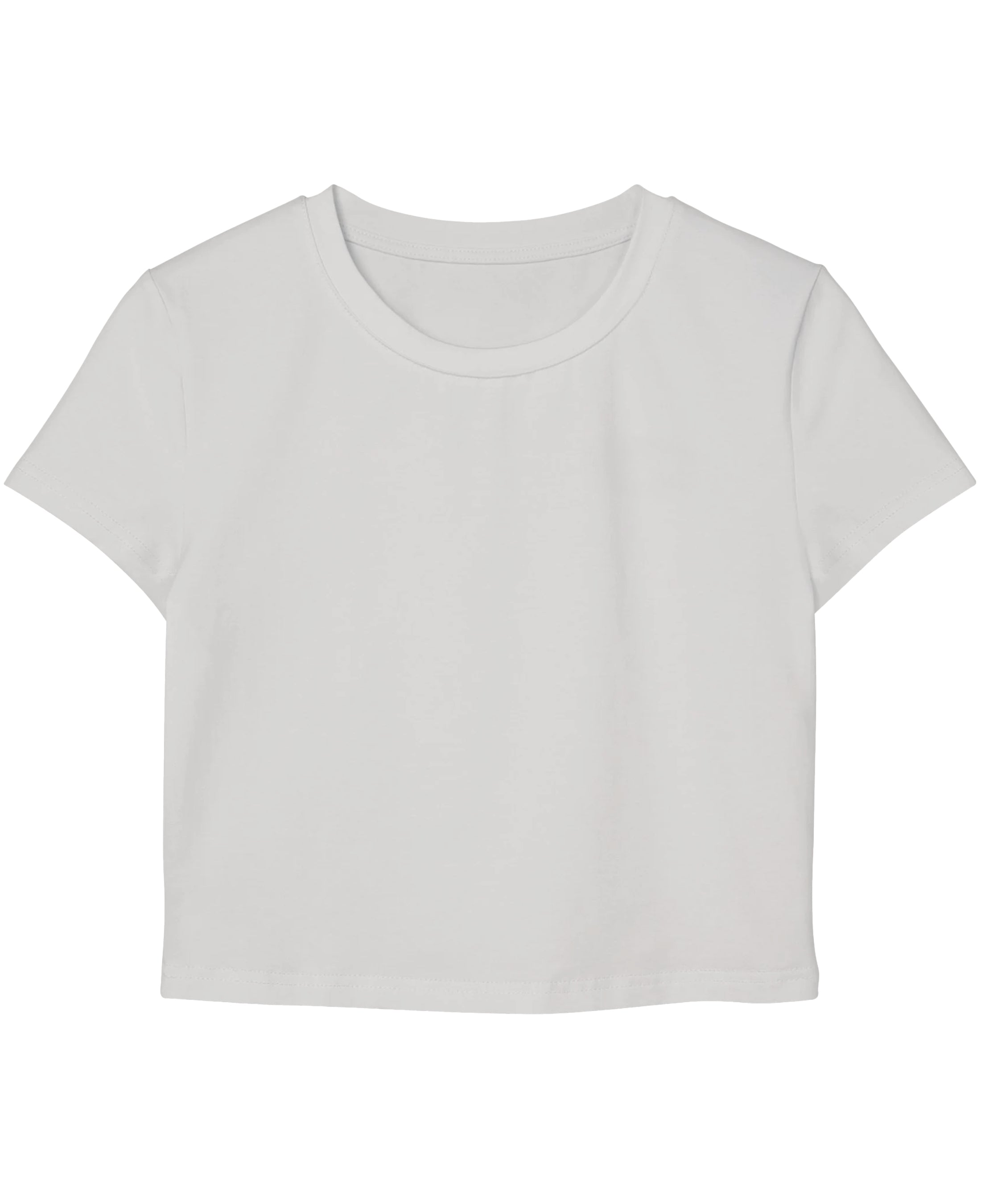 White Baby Tee Front Design