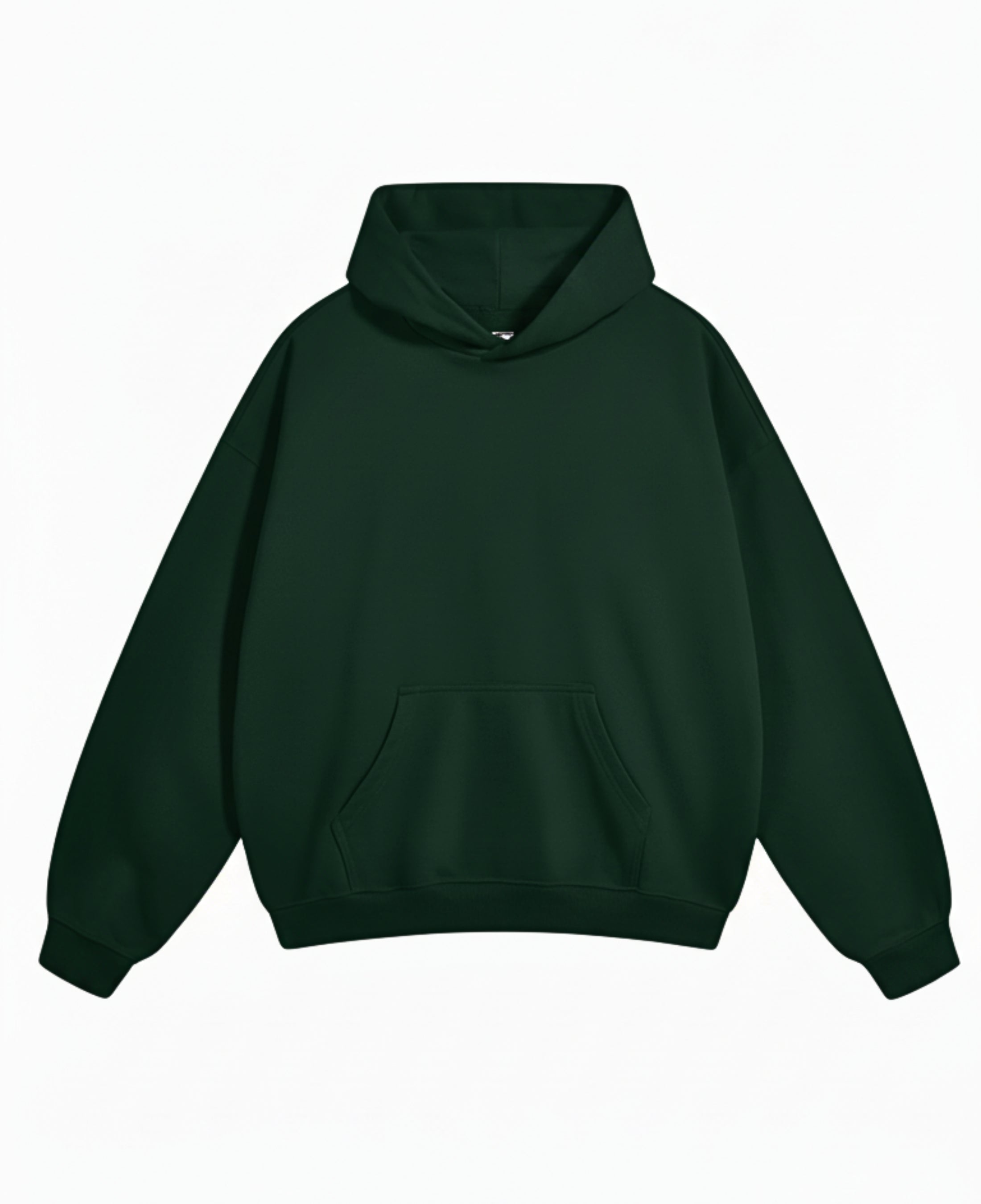 Bottle Green Oversized Hoodie Front Design