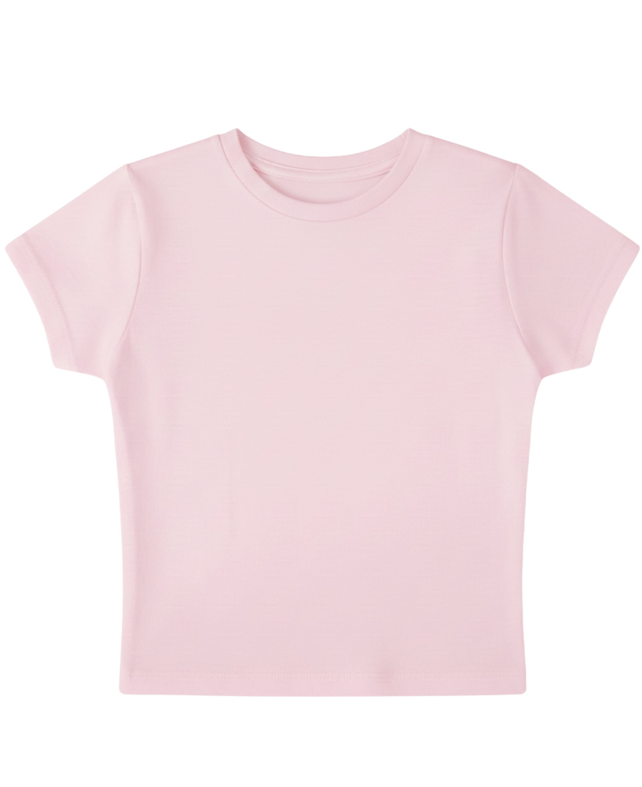 Baby Pink Baby Tee Front Design