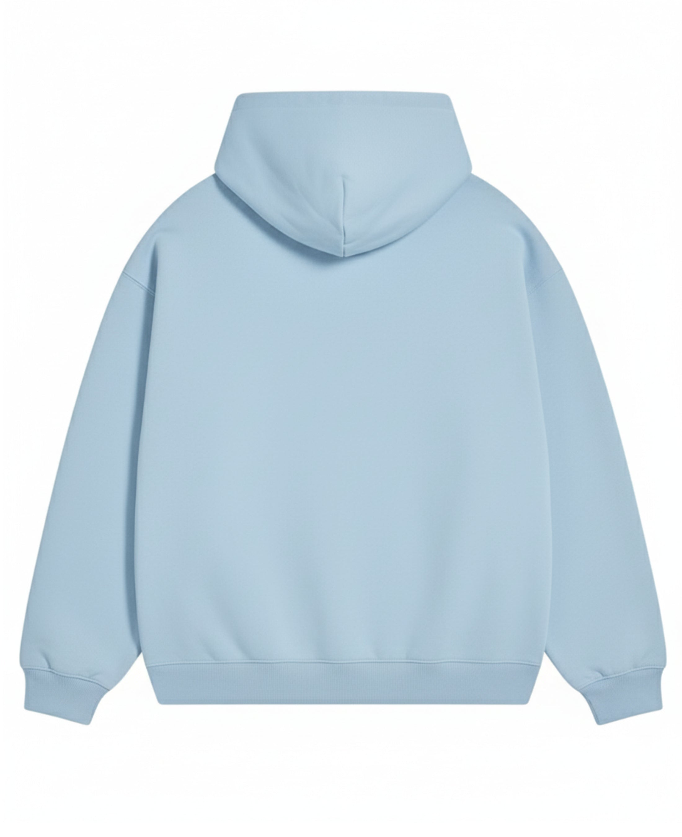 Sky Blue Oversized Hoodie Back Design
