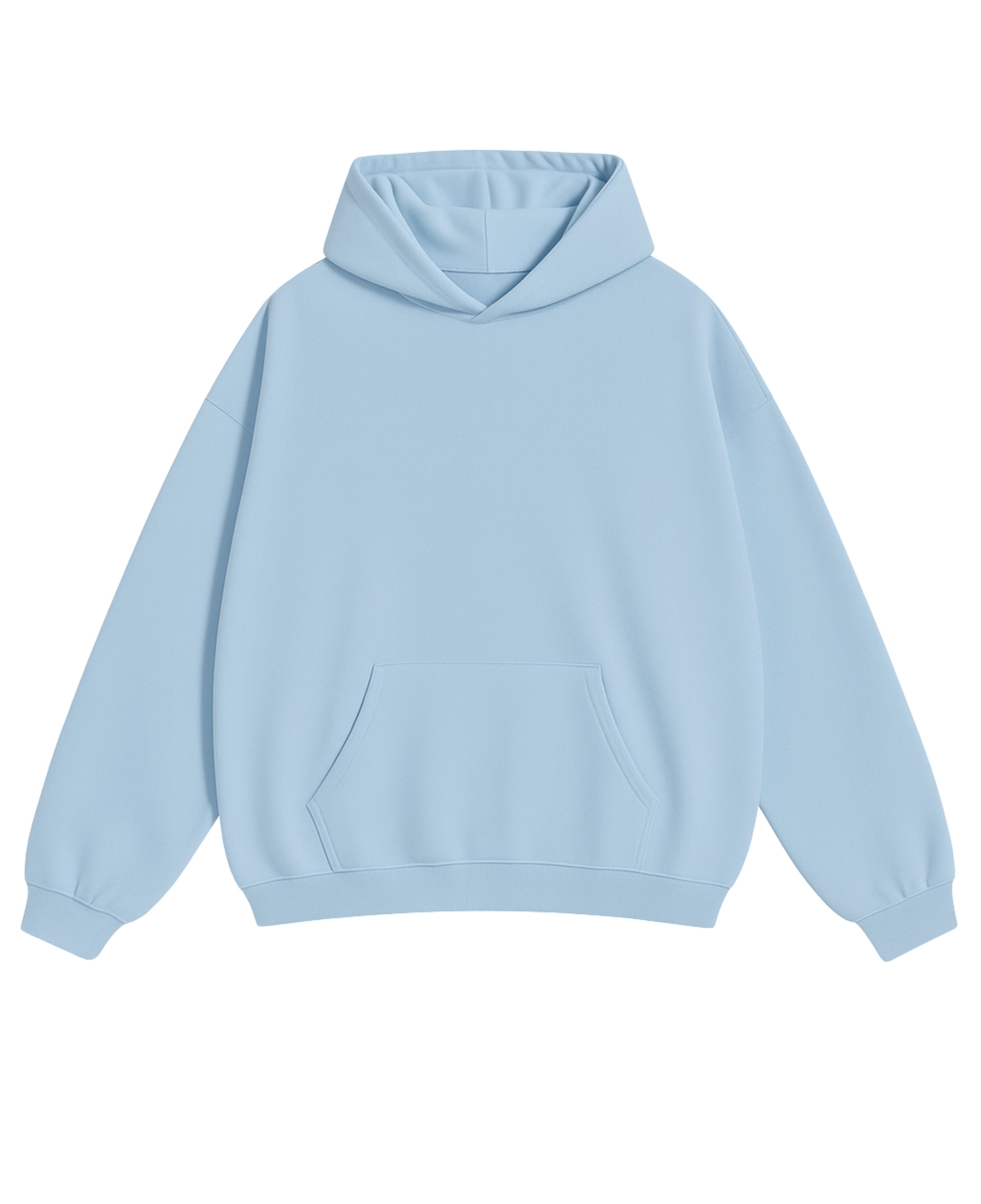 Sky Blue Oversized Hoodie Front Design